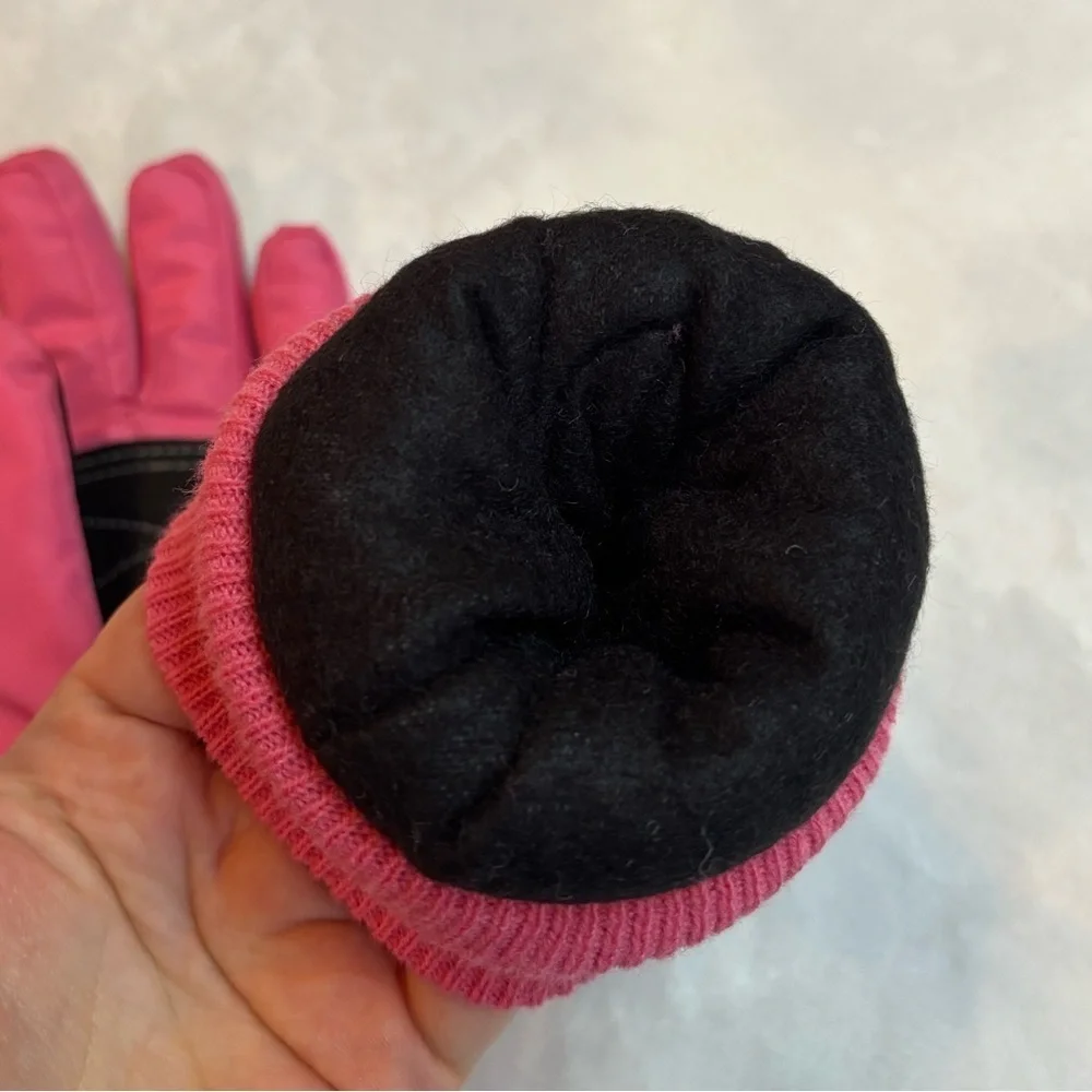 NWOT 3M Thinsulate Mittens Kids Pink and Gray Size M/L